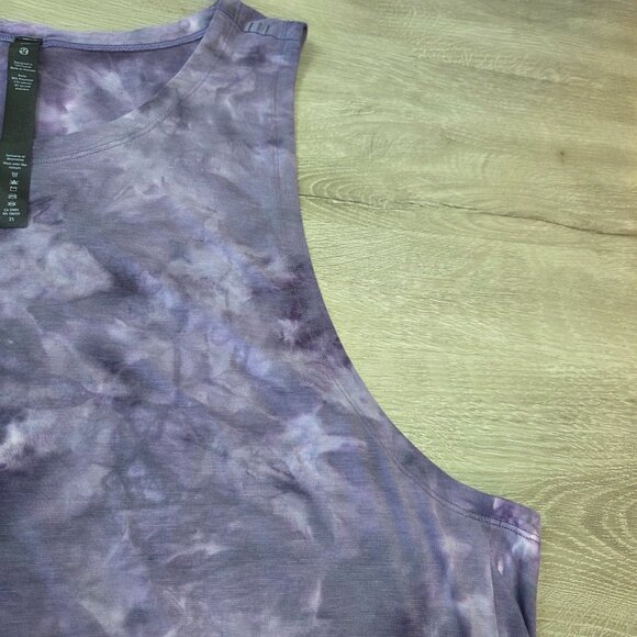 Lululemon Purple Tie-Dye Tank Top Lightweight Stretchy Fabric Mens Size XXL - Picture 7 of 13